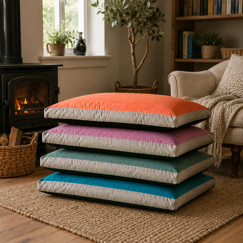 Luxury jumbo suede dog bed - luxury,