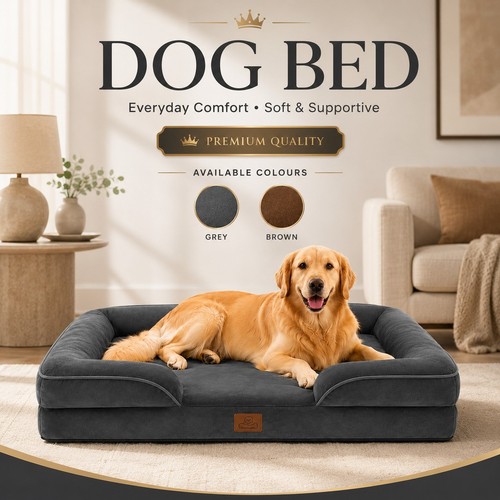 Large orthopedic pet - bed, dog