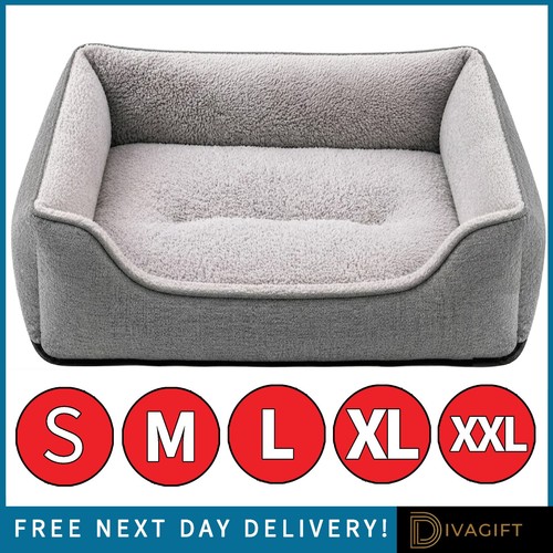 Grey pet dog bed - grey,