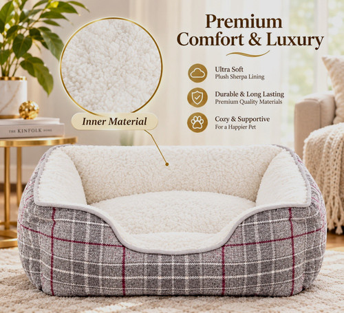 Luxury pet bed large - large,