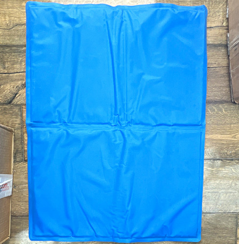 Blue cooling foldable dog - cooling,