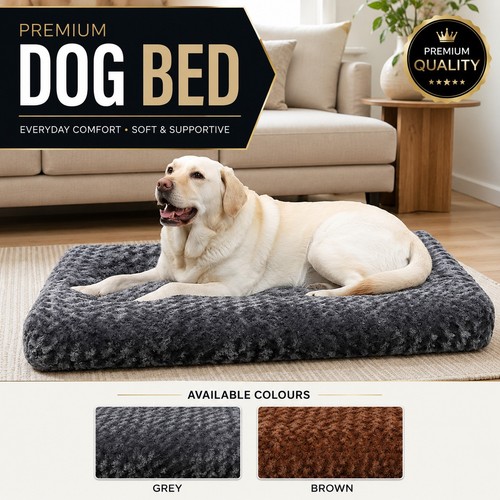 Large dog bed plush - large, pet