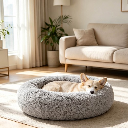 Donut dog bed soft large - soft,