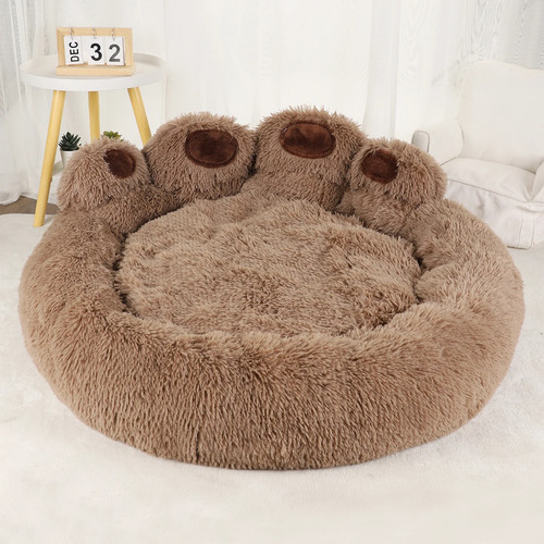 Fluffy dog bed winter warm - bed,