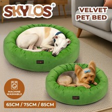 Donut Dog Bed Velvet Calming